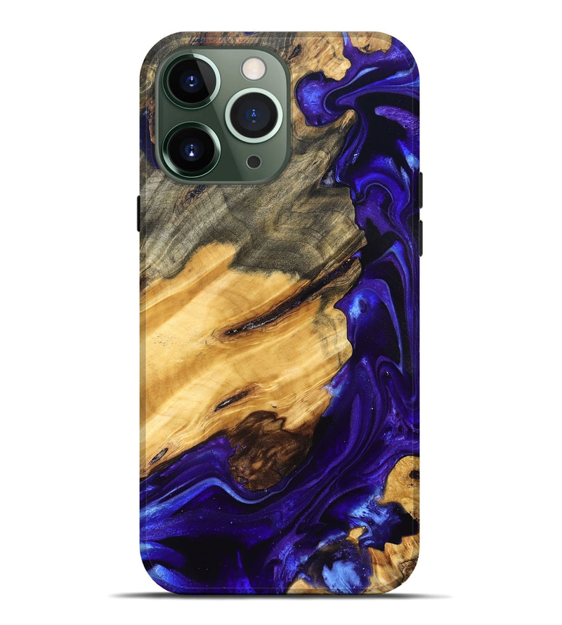 iPhone 13 Pro Max Wood Live Edge Phone Case - Herbert (Purple, 825120)