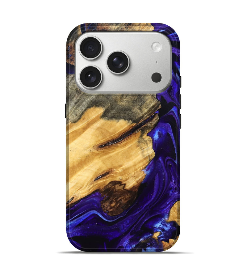 iPhone 17 Pro Wood Live Edge Phone Case - Herbert (Purple, 825120)