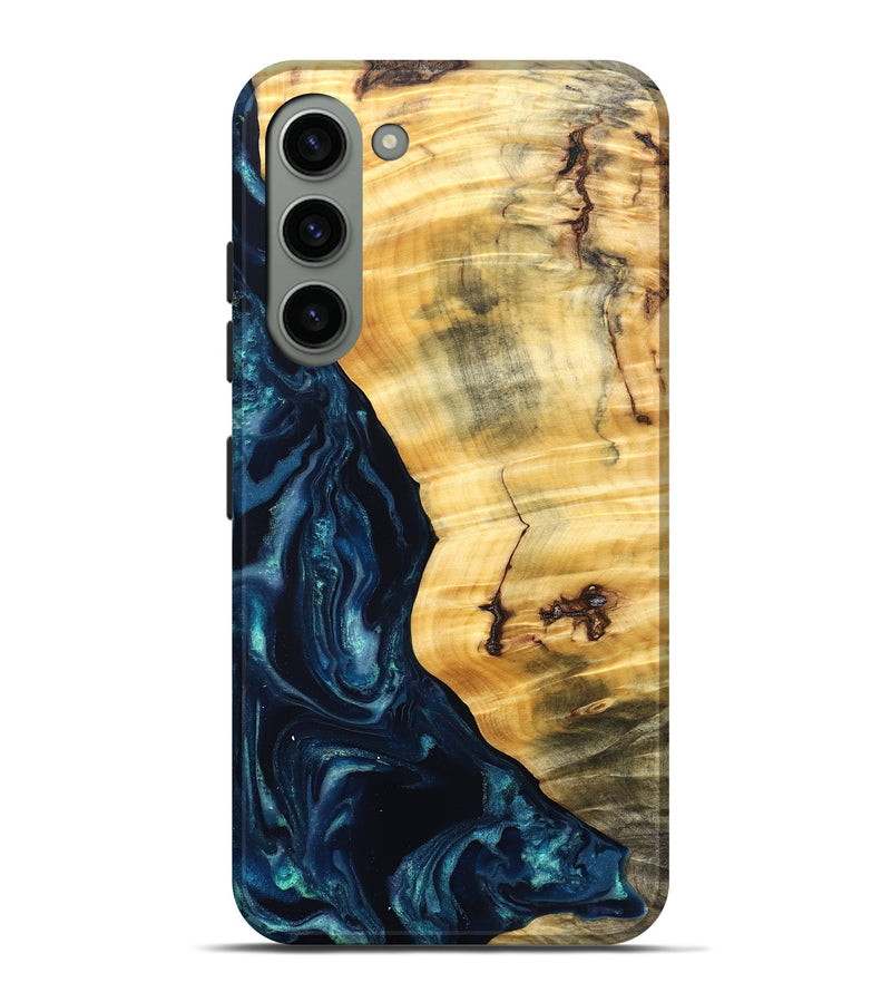 Galaxy S23 Plus Wood Live Edge Phone Case - Liz (Blue, 825122)