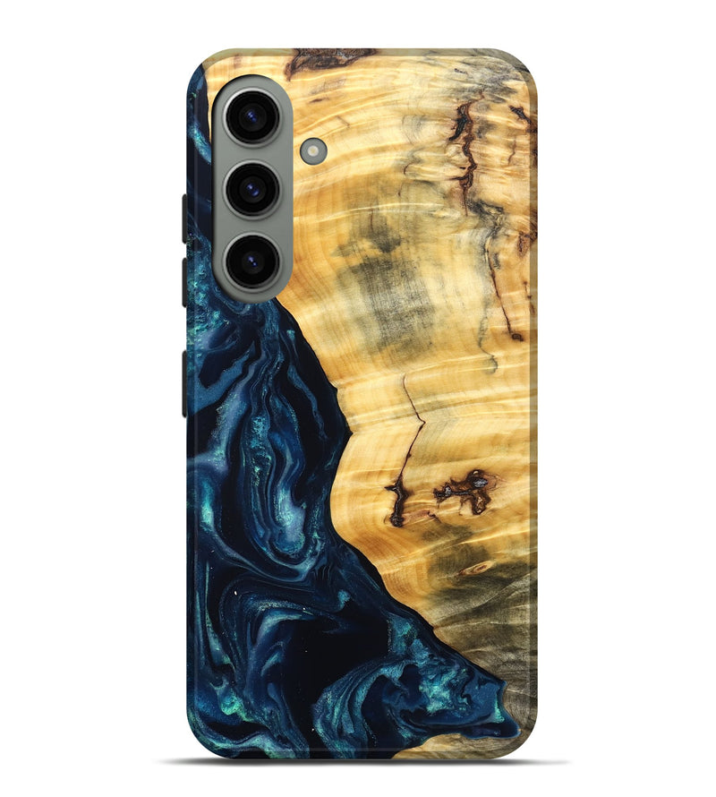 Galaxy S24 Plus Wood Live Edge Phone Case - Liz (Blue, 825122)