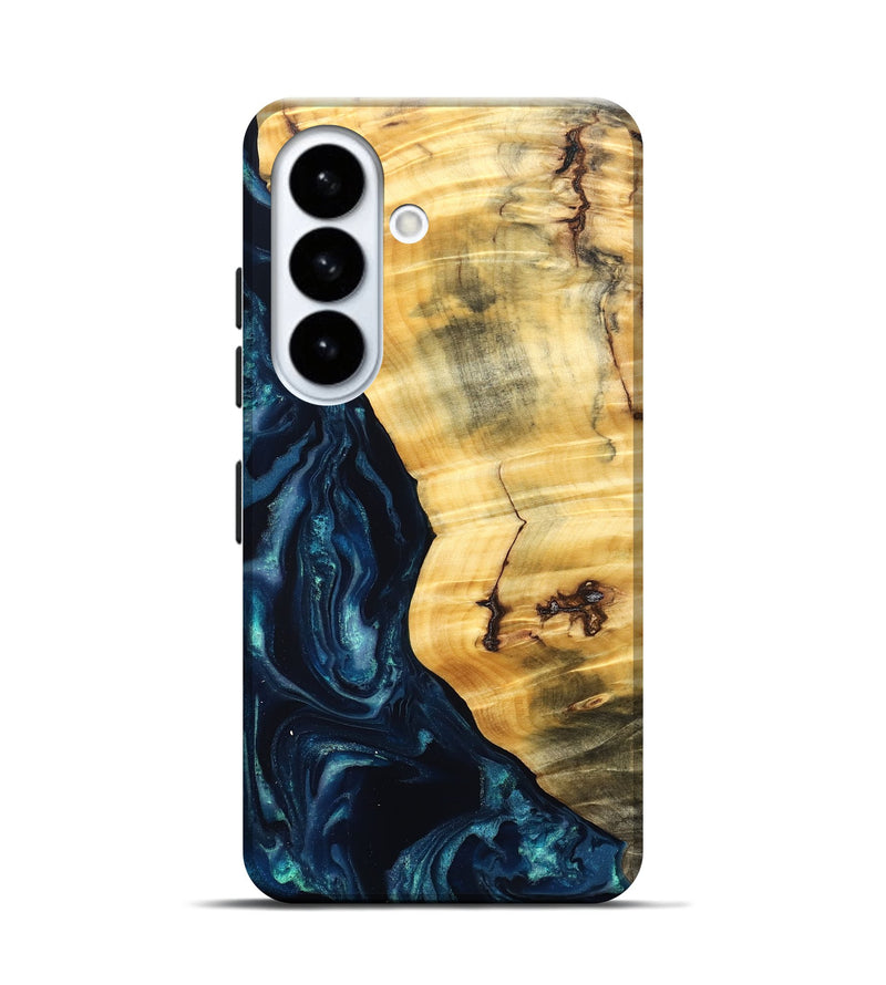 Galaxy S26 Wood Live Edge Phone Case - Liz (Blue, 825122)