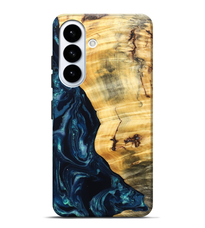 Galaxy S26 Plus Wood Live Edge Phone Case - Liz (Blue, 825122)