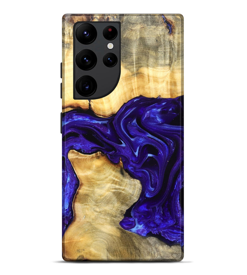 Galaxy S22 Ultra Wood Live Edge Phone Case - Rosetta (Purple, 825125)