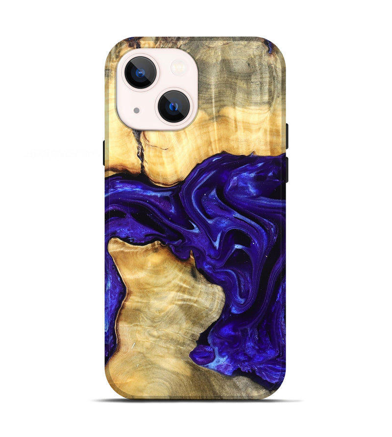 iPhone 13 Wood Live Edge Phone Case - Rosetta (Purple, 825125)