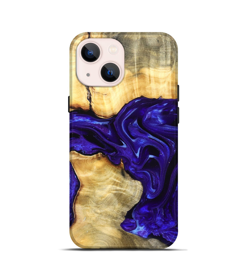 iPhone 13 mini Wood Live Edge Phone Case - Rosetta (Purple, 825125)