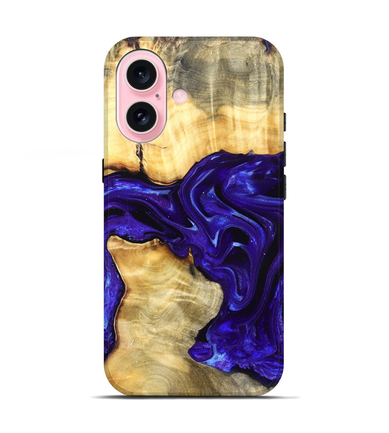 iPhone 17 Wood Live Edge Phone Case - Rosetta (Purple, 825125)