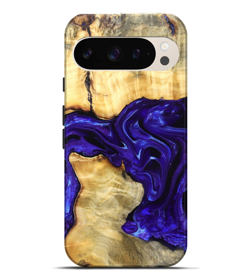 Pixel 9 Pro XL Wood Live Edge Phone Case - Rosetta (Purple, 825125)