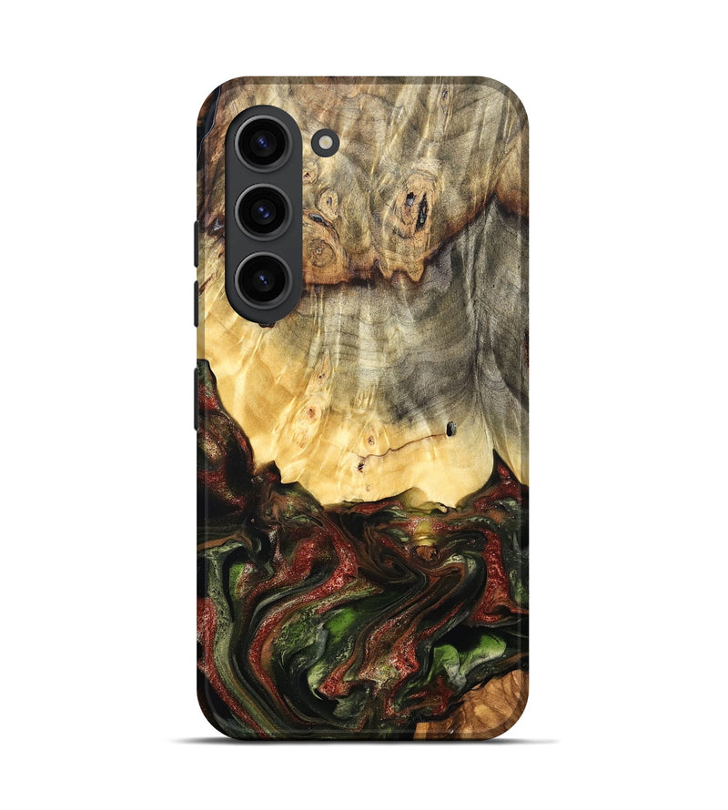 Galaxy S23 Wood Live Edge Phone Case - Thomas (Green, 825127)