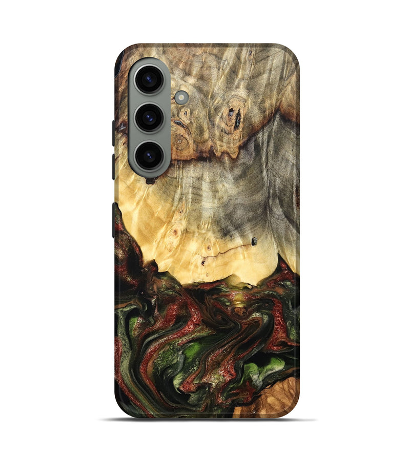 Galaxy S24 Wood Live Edge Phone Case - Thomas (Green, 825127)