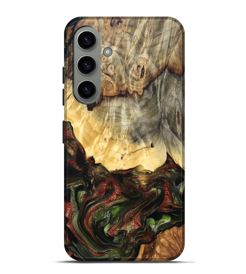 Galaxy S24 Plus Wood Live Edge Phone Case - Thomas (Green, 825127)
