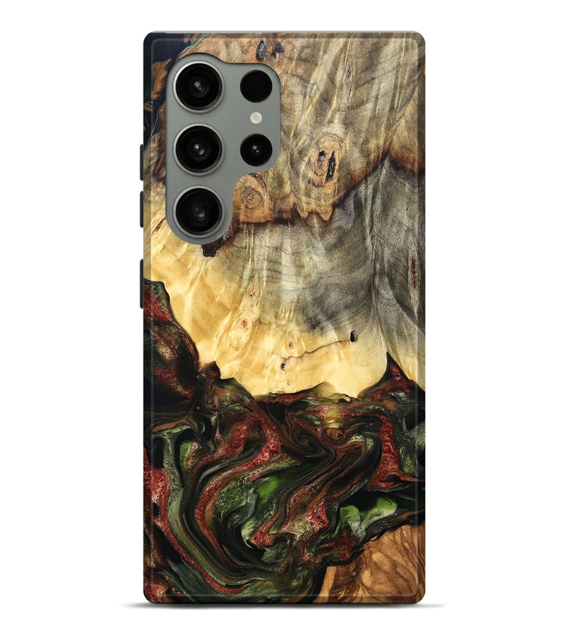 Galaxy S24 Ultra Wood Live Edge Phone Case - Thomas (Green, 825127)