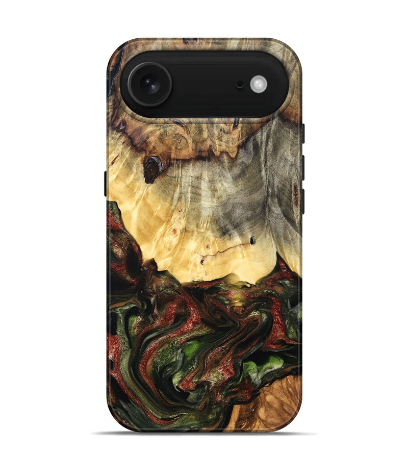 iPhone 17 Air Wood Live Edge Phone Case - Thomas (Green, 825127)