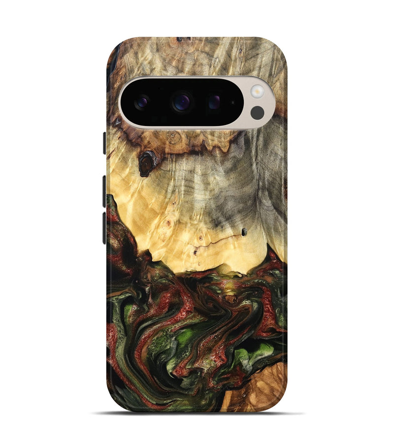 Pixel 10 Wood Live Edge Phone Case - Thomas (Green, 825127)