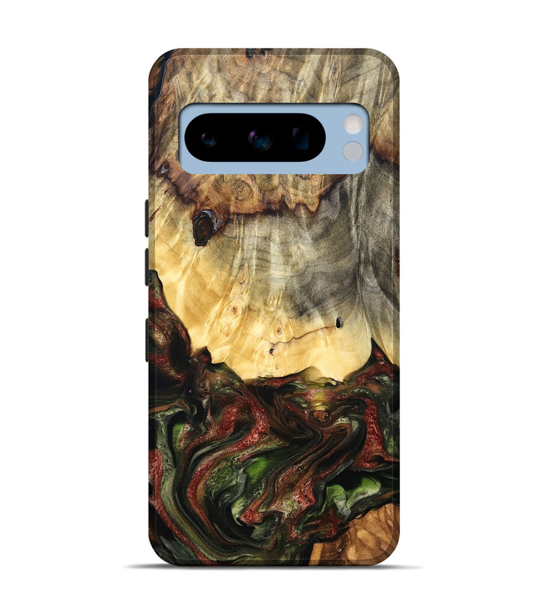 Pixel 8 Pro Wood Live Edge Phone Case - Thomas (Green, 825127)