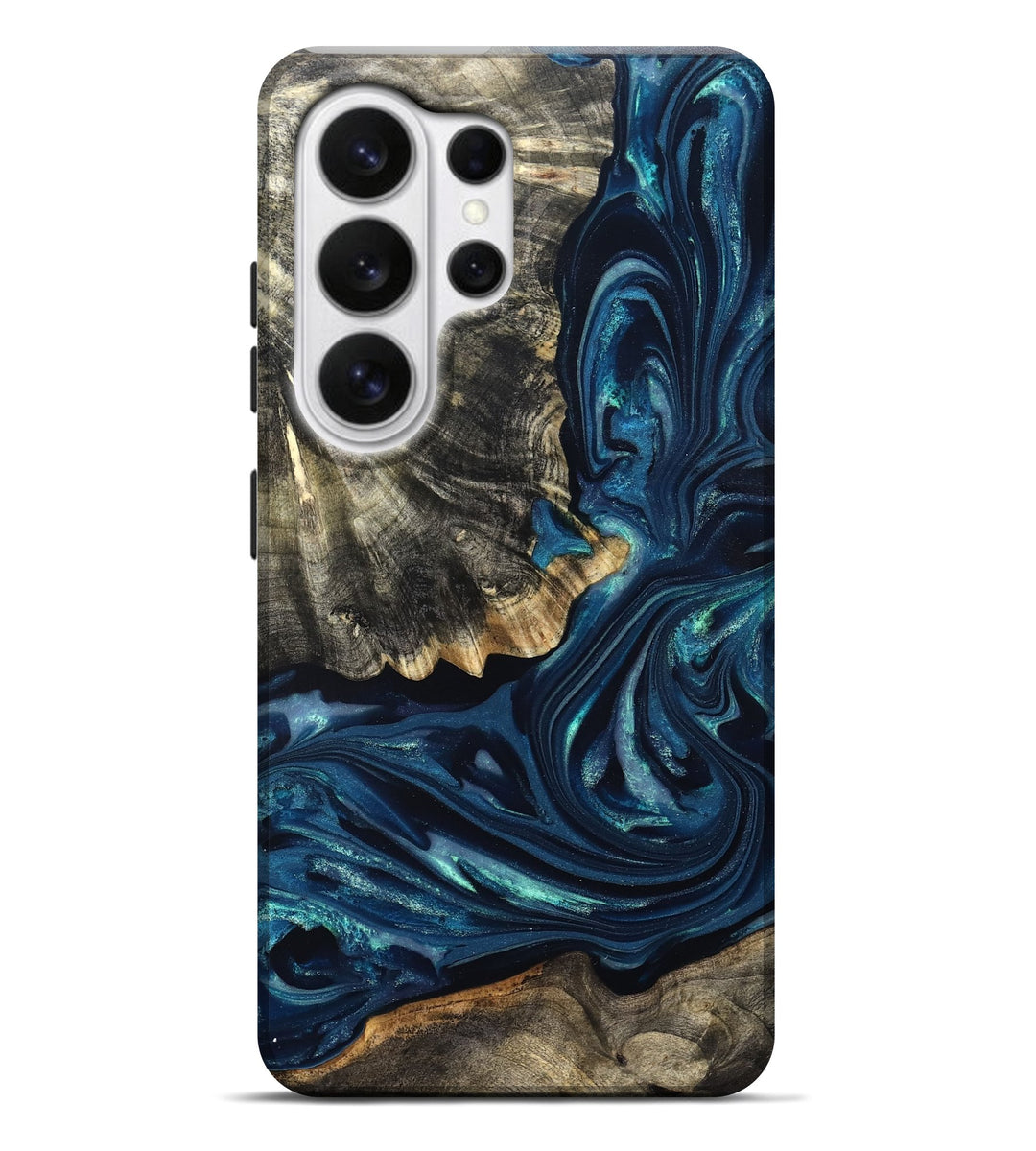 Galaxy S26 Ultra Wood Live Edge Phone Case - Jakob (Blue, 825128)