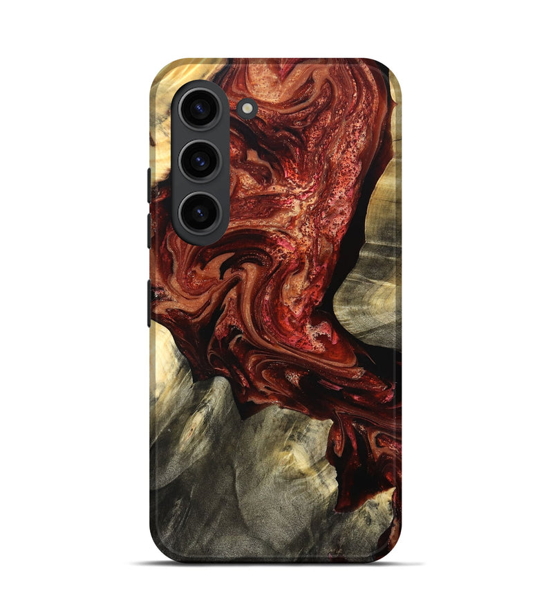 Galaxy S23 Wood Live Edge Phone Case - Marcos (Red, 825129)