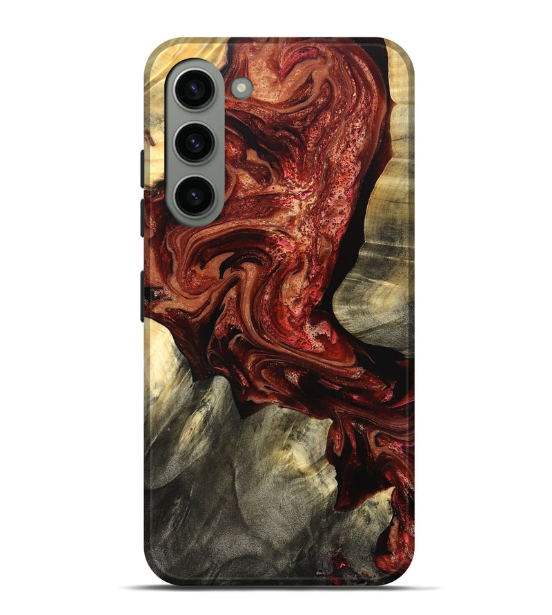 Galaxy S23 Plus Wood Live Edge Phone Case - Marcos (Red, 825129)