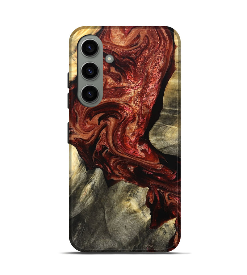 Galaxy S24 Wood Live Edge Phone Case - Marcos (Red, 825129)