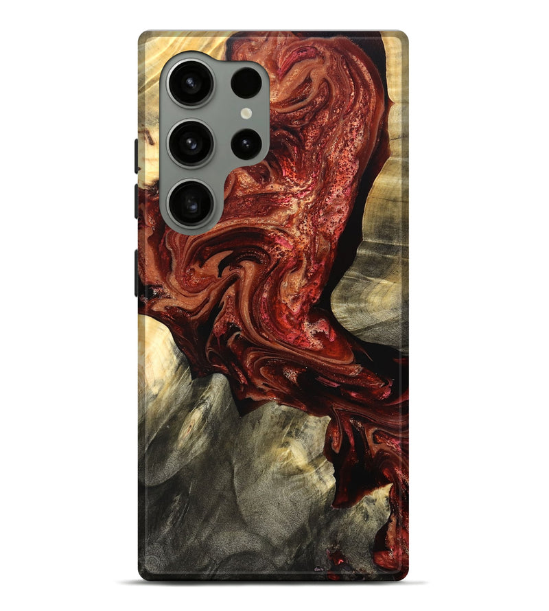Galaxy S24 Ultra Wood Live Edge Phone Case - Marcos (Red, 825129)
