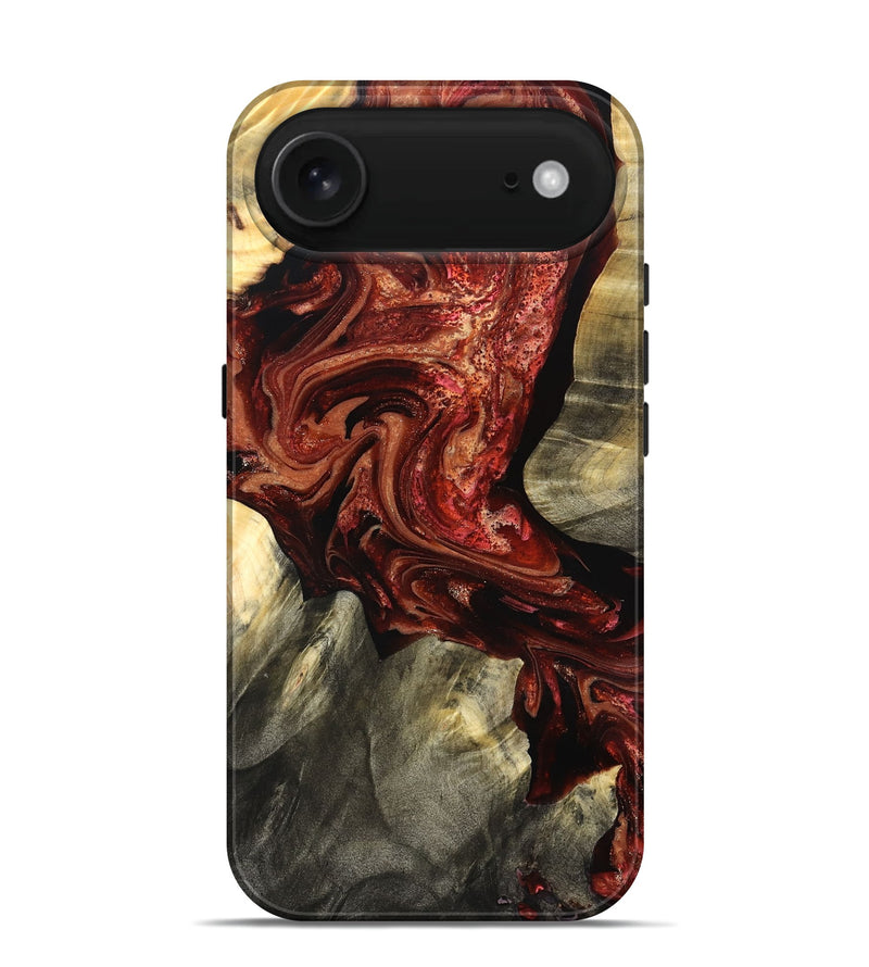 iPhone 17 Air Wood Live Edge Phone Case - Marcos (Red, 825129)