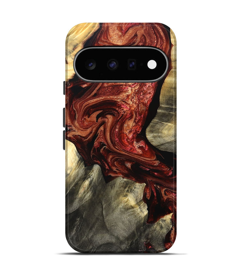 Pixel 11 Wood Live Edge Phone Case - Marcos (Red, 825129)
