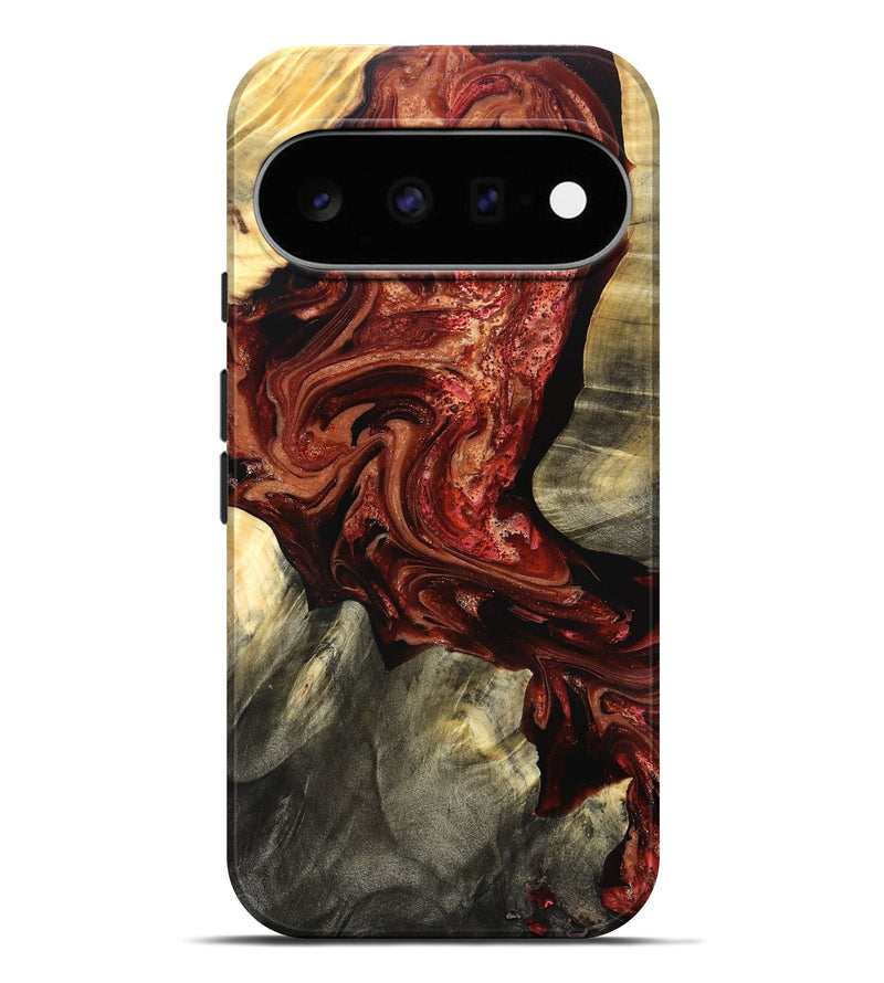 Pixel 11 Pro XL Wood Live Edge Phone Case - Marcos (Red, 825129)