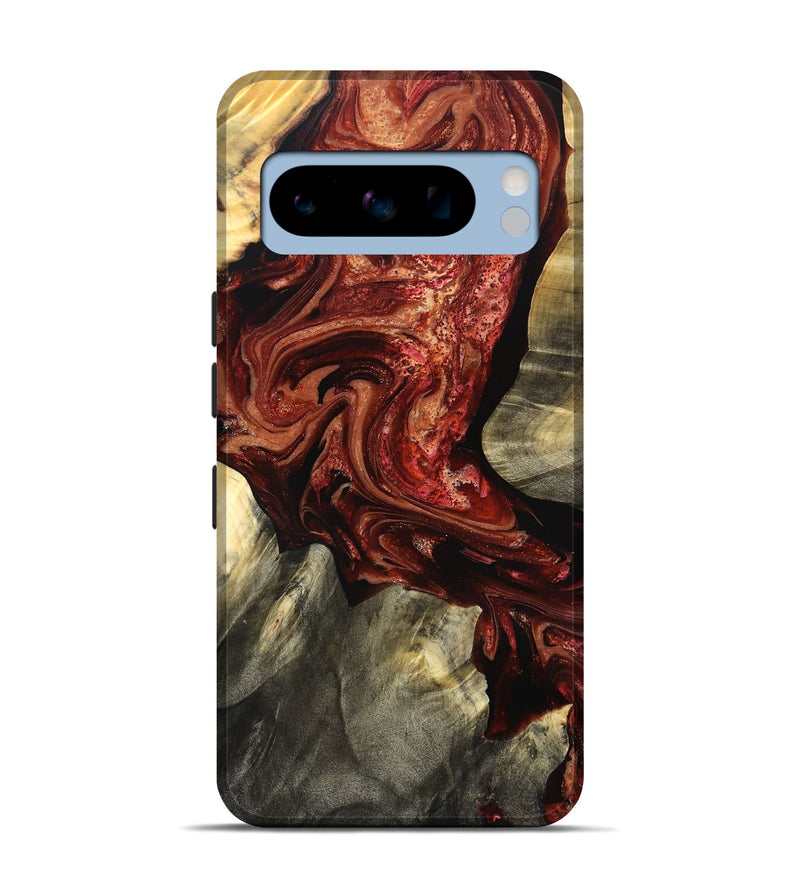 Pixel 8 Pro Wood Live Edge Phone Case - Marcos (Red, 825129)