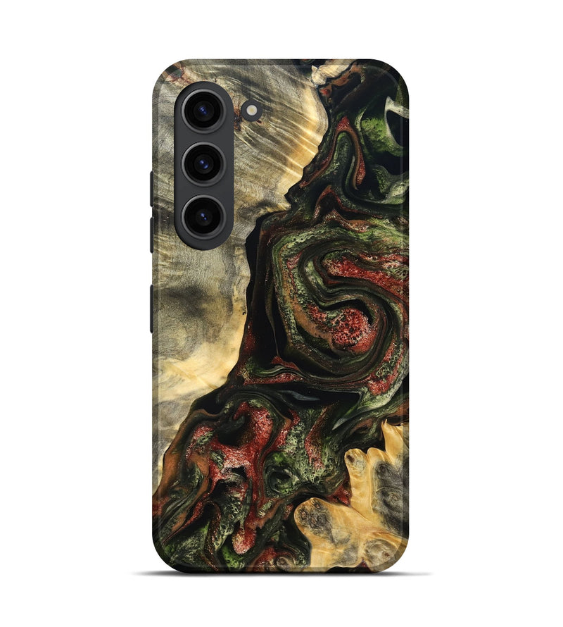 Galaxy S23 Wood Live Edge Phone Case - Rosario (Red, 825130)