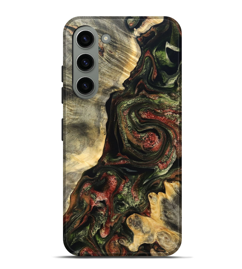 Galaxy S23 Plus Wood Live Edge Phone Case - Rosario (Red, 825130)