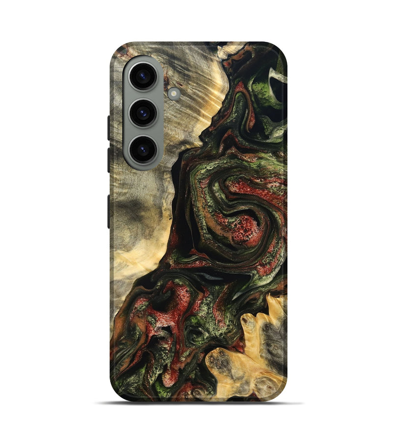 Galaxy S24 Wood Live Edge Phone Case - Rosario (Red, 825130)