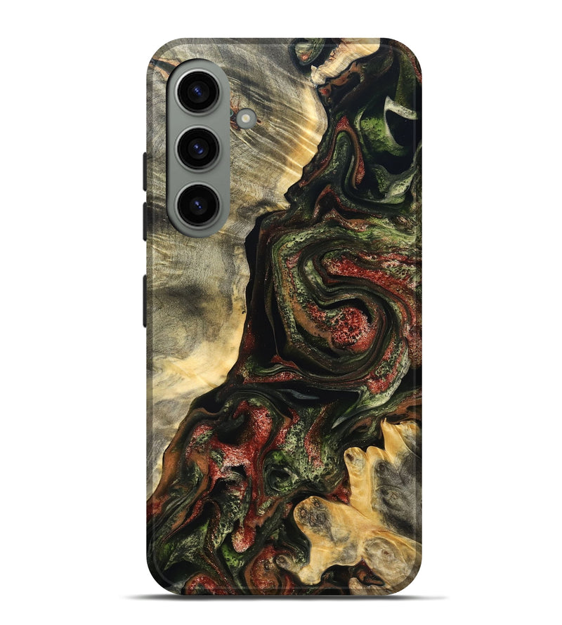 Galaxy S24 Plus Wood Live Edge Phone Case - Rosario (Red, 825130)
