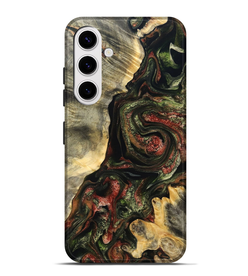 Galaxy S25 Plus Wood Live Edge Phone Case - Rosario (Red, 825130)