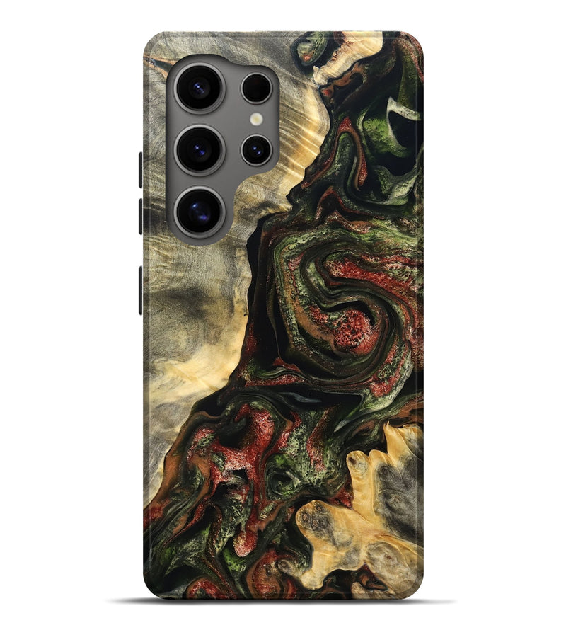 Galaxy S25 Ultra Wood Live Edge Phone Case - Rosario (Red, 825130)
