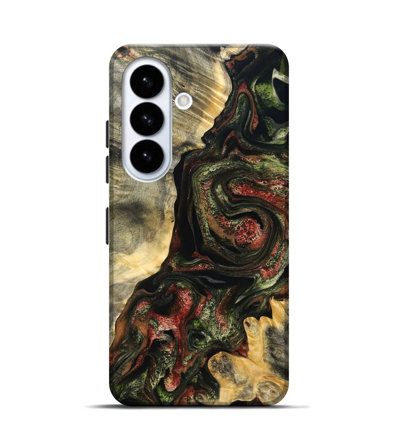 Galaxy S26 Wood Live Edge Phone Case - Rosario (Red, 825130)
