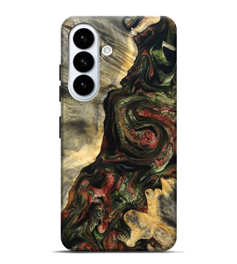 Galaxy S26 Plus Wood Live Edge Phone Case - Rosario (Red, 825130)