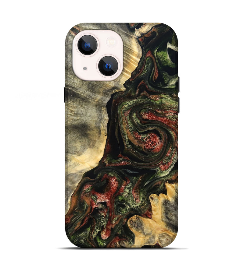 iPhone 13 Wood Live Edge Phone Case - Rosario (Red, 825130)