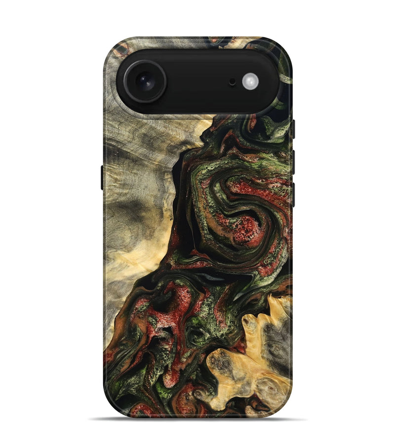 iPhone 17 Air Wood Live Edge Phone Case - Rosario (Red, 825130)