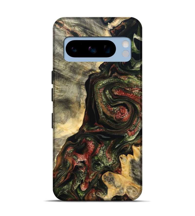Pixel 8 Pro Wood Live Edge Phone Case - Rosario (Red, 825130)