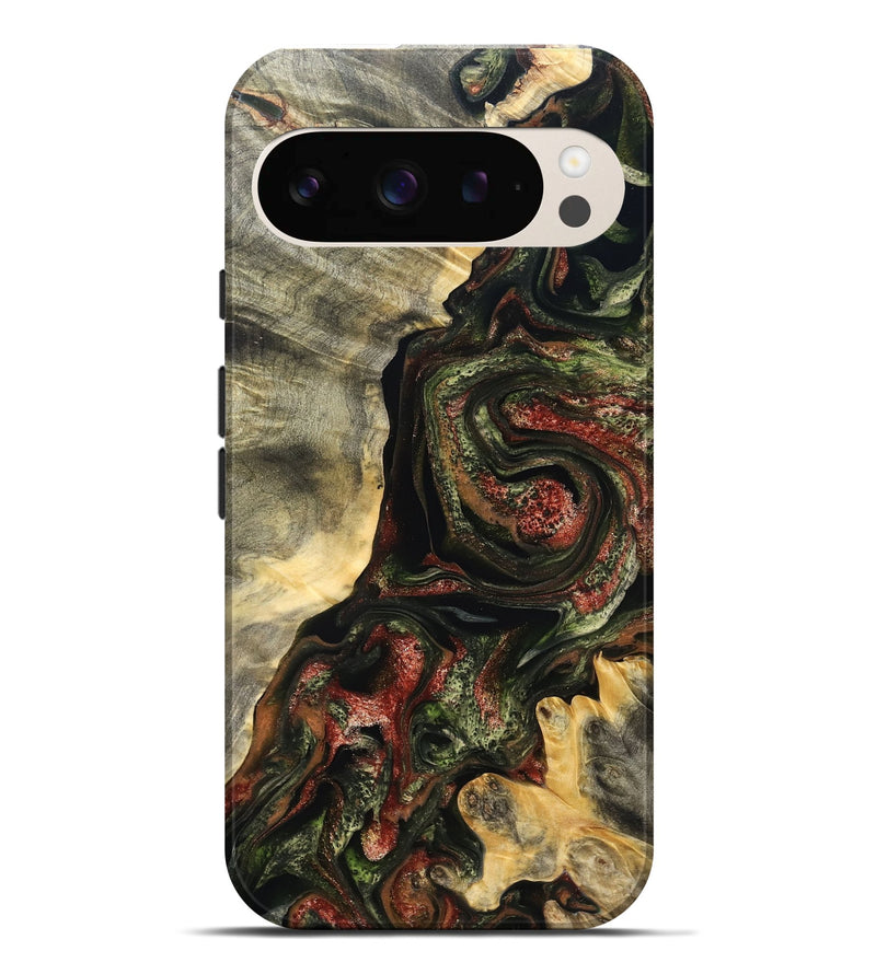 Pixel 9 Pro XL Wood Live Edge Phone Case - Rosario (Red, 825130)
