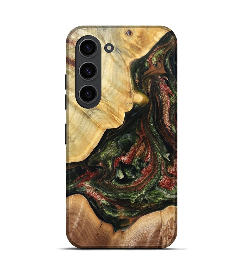Galaxy S23 Wood Live Edge Phone Case - Clemmie (Green, 825131)