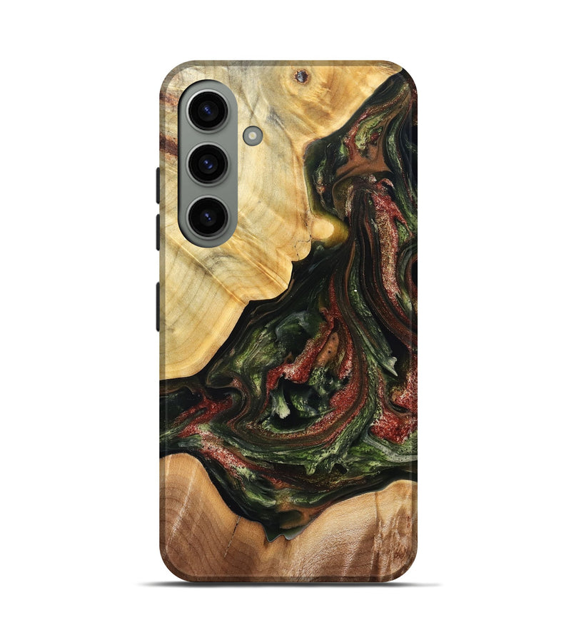 Galaxy S24 Wood Live Edge Phone Case - Clemmie (Green, 825131)