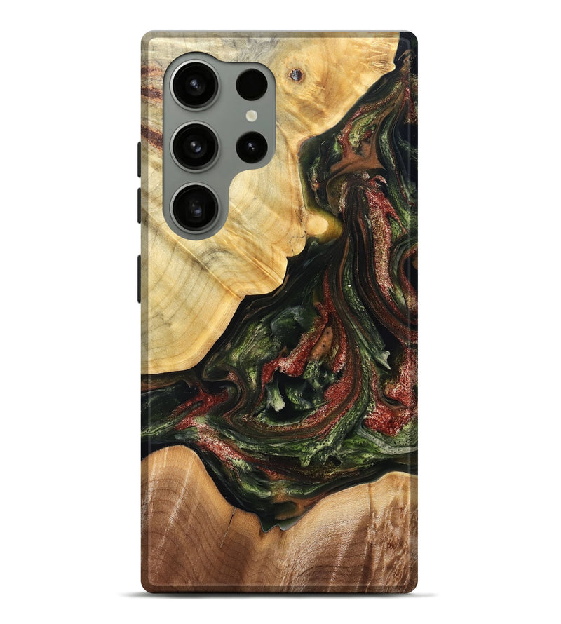 Galaxy S24 Ultra Wood Live Edge Phone Case - Clemmie (Green, 825131)