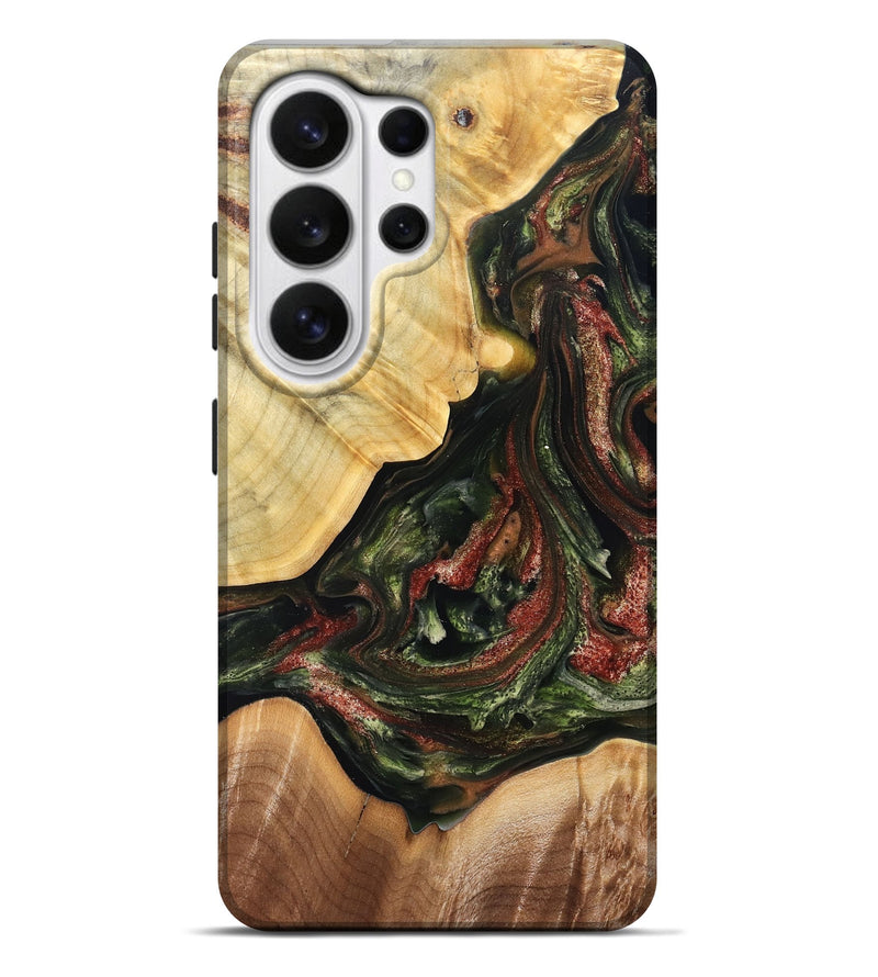 Galaxy S26 Ultra Wood Live Edge Phone Case - Clemmie (Green, 825131)