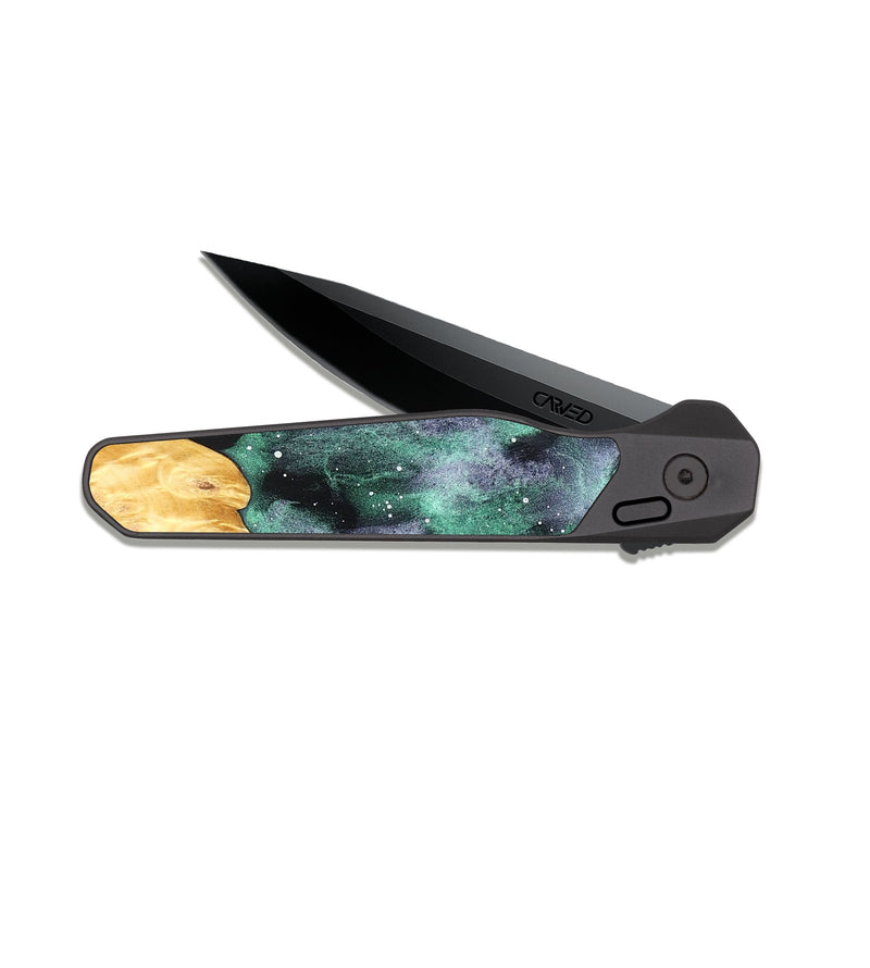 EDC Dark Slate Wood Pocket Knife - Lenore (Cosmos, 825135)