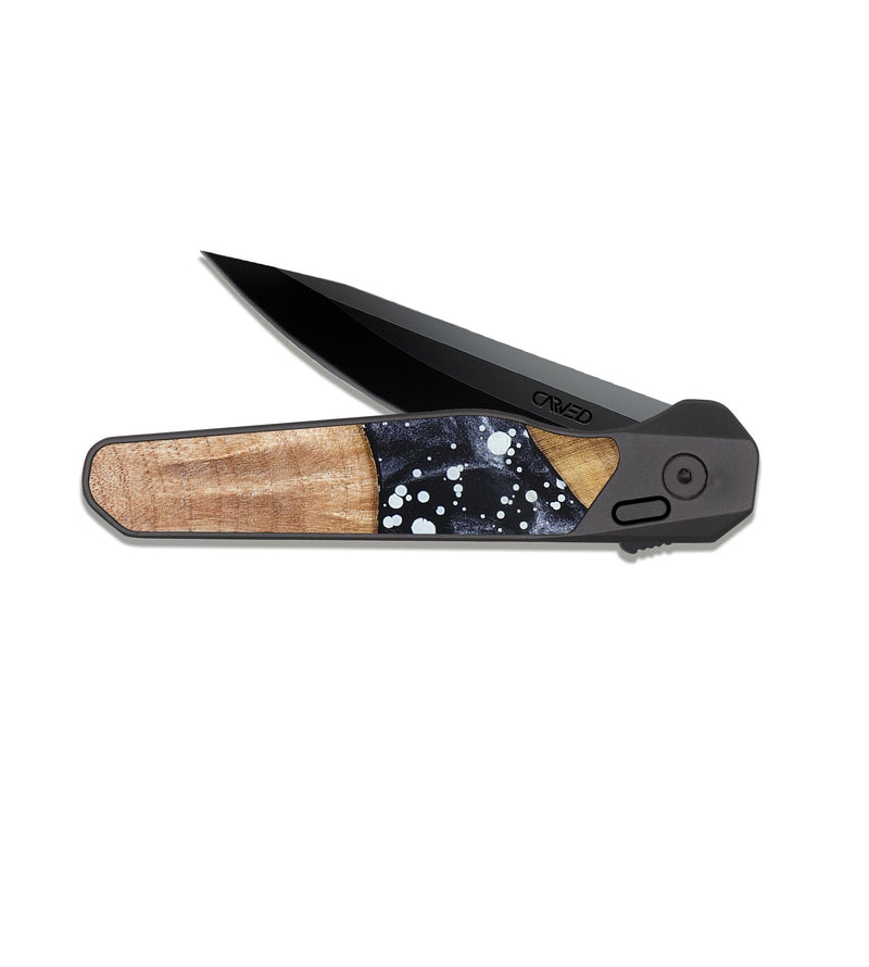 EDC Dark Slate Wood Pocket Knife - Dariel (Cosmos, 825138)