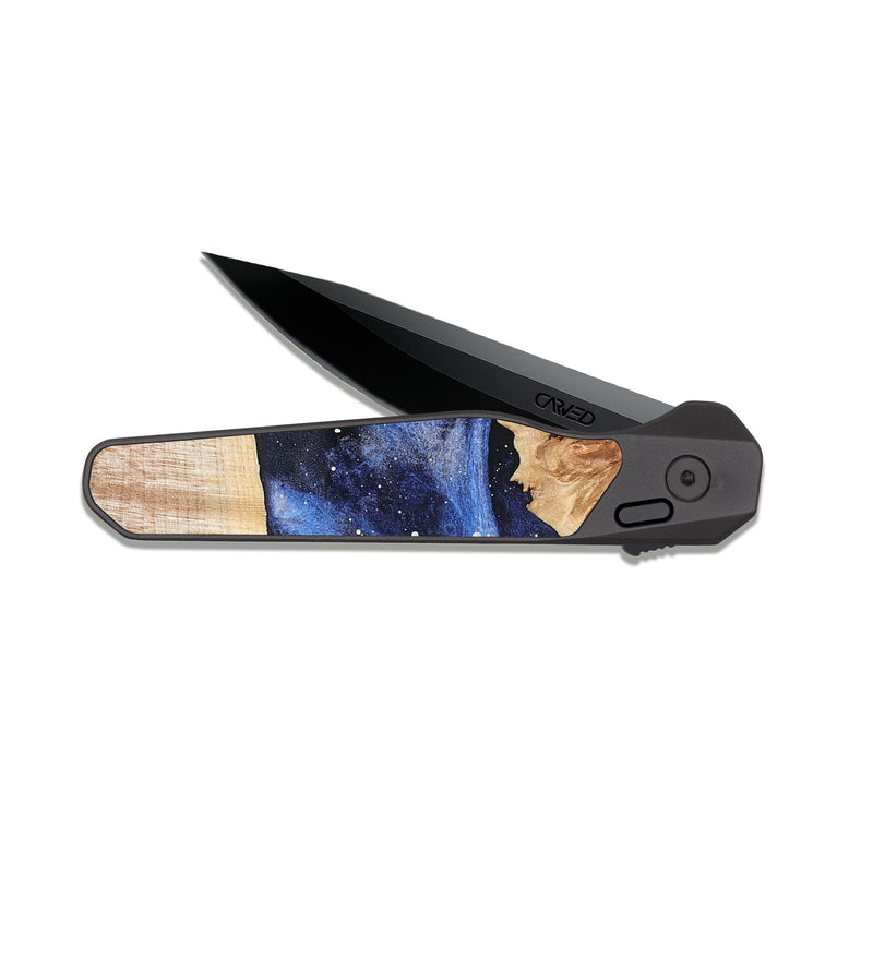 EDC Dark Slate Wood Pocket Knife - Roni (Cosmos, 825142)