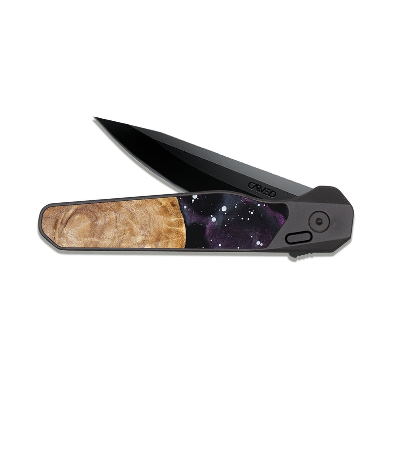 EDC Dark Slate Wood Pocket Knife - Mariel (Cosmos, 825150)