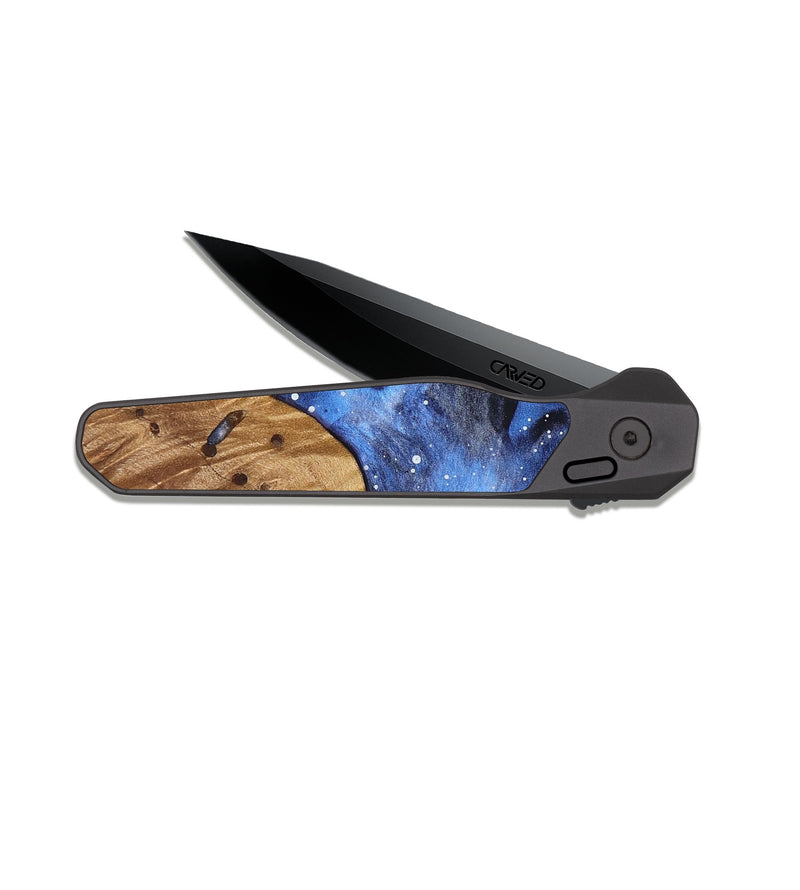 EDC Dark Slate Wood Pocket Knife - Bertha (Cosmos, 825151)