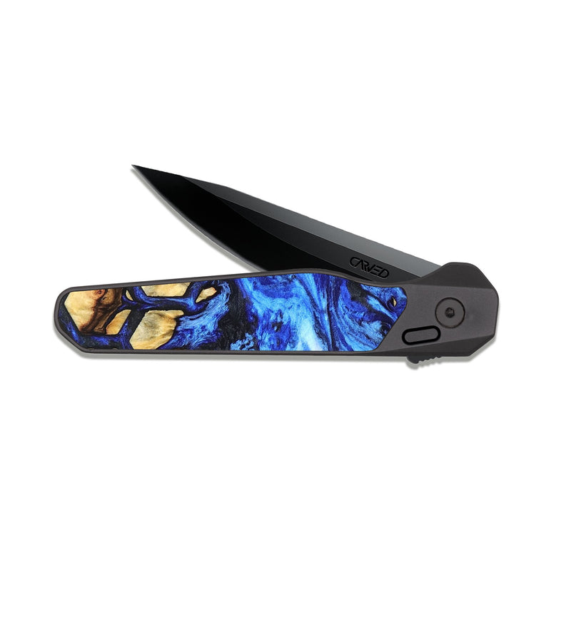EDC Dark Slate Wood Pocket Knife - Susan (Pattern, 825155)