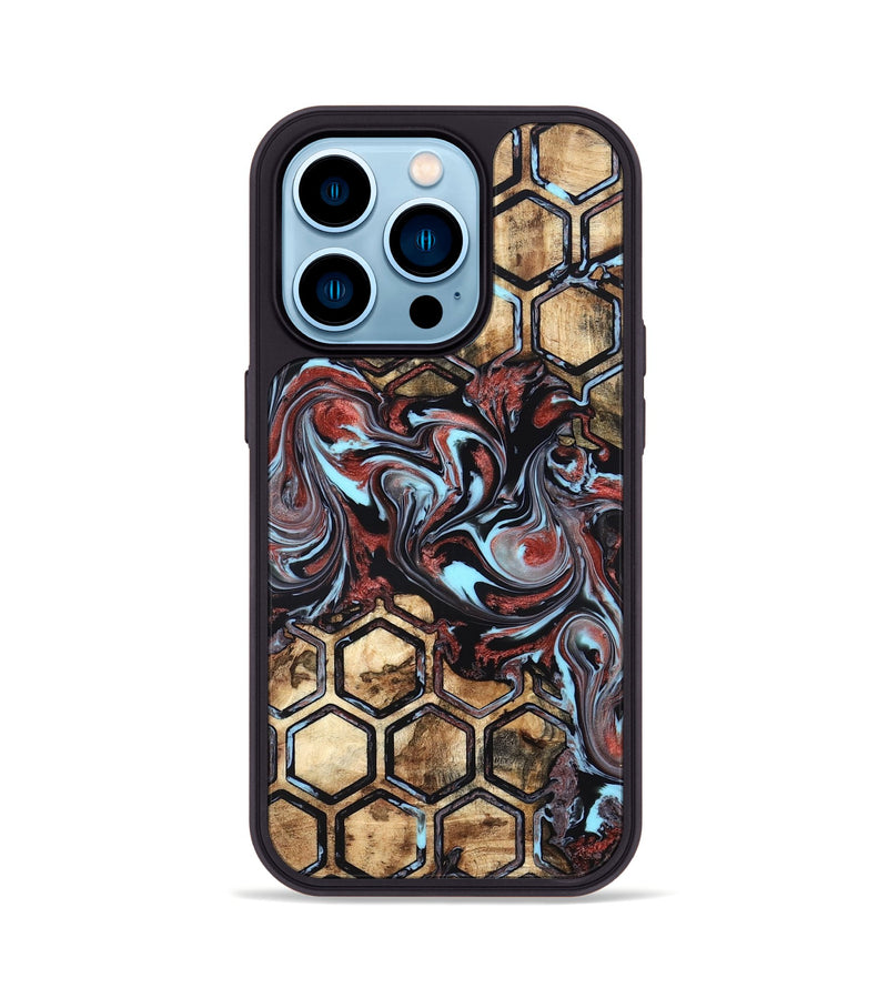 iPhone 14 Pro Wood Phone Case - Rowena (Pattern, 825157)